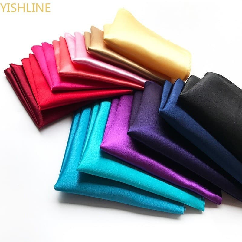20CM De Alta Qualidade Moda Masculina Cor Sólida Bolso Toalha Quadrada Lenços Lenço Para Negócios De Casamento