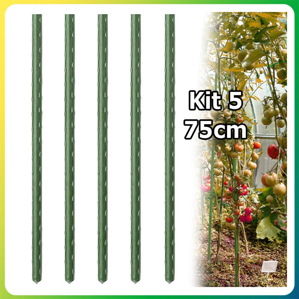 Kit 5 75cm Estacas para plantas de jardim estacas para vasos estacas duráveis adequadas para plantas trepadeiras