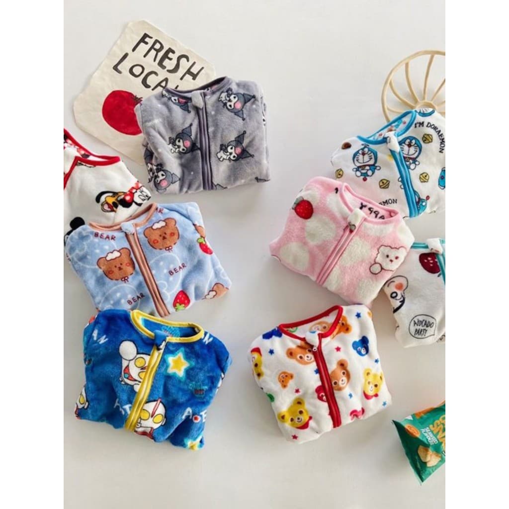 Saco de dormir infantil conjunto bebê Anti-chute colcha saco de dormir de perna dividida flanela camada única dupla