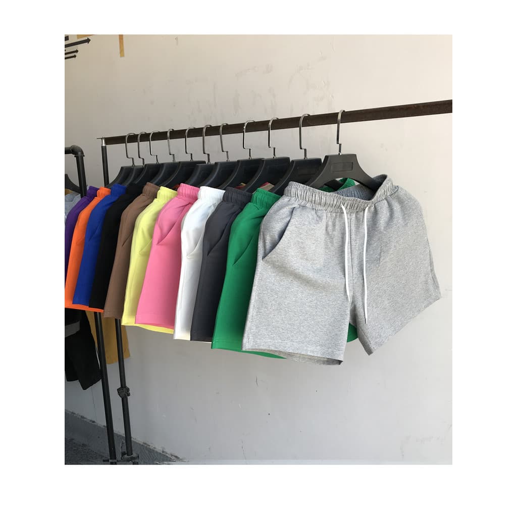 Shorts masculinos de verão, calças de pijama soltas de algodão, calças casuais de corrida, calças esportivas elásticas p