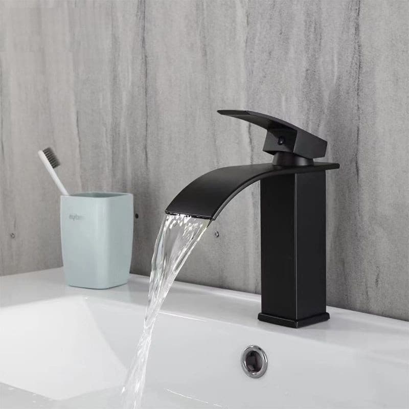 Torneira para Banheiro Cascata Misturador Quente Frio Inox 304 Antiferrugem Design Moderno
