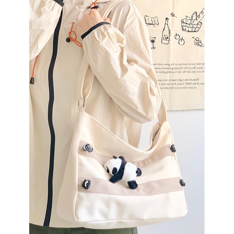 Japonês ins bolsa de lona de grande capacidade feminina 2023 novo estilo Casual All-Match bolsa de ombro estudante class