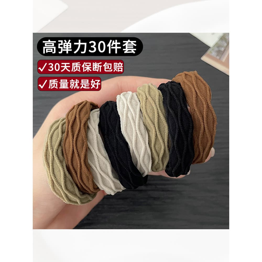 Amarrando a cabeça corda 2026 novo estilo high-End corda de cabelo alto rabo de cavalo anel de cabelo amarrando faixa de