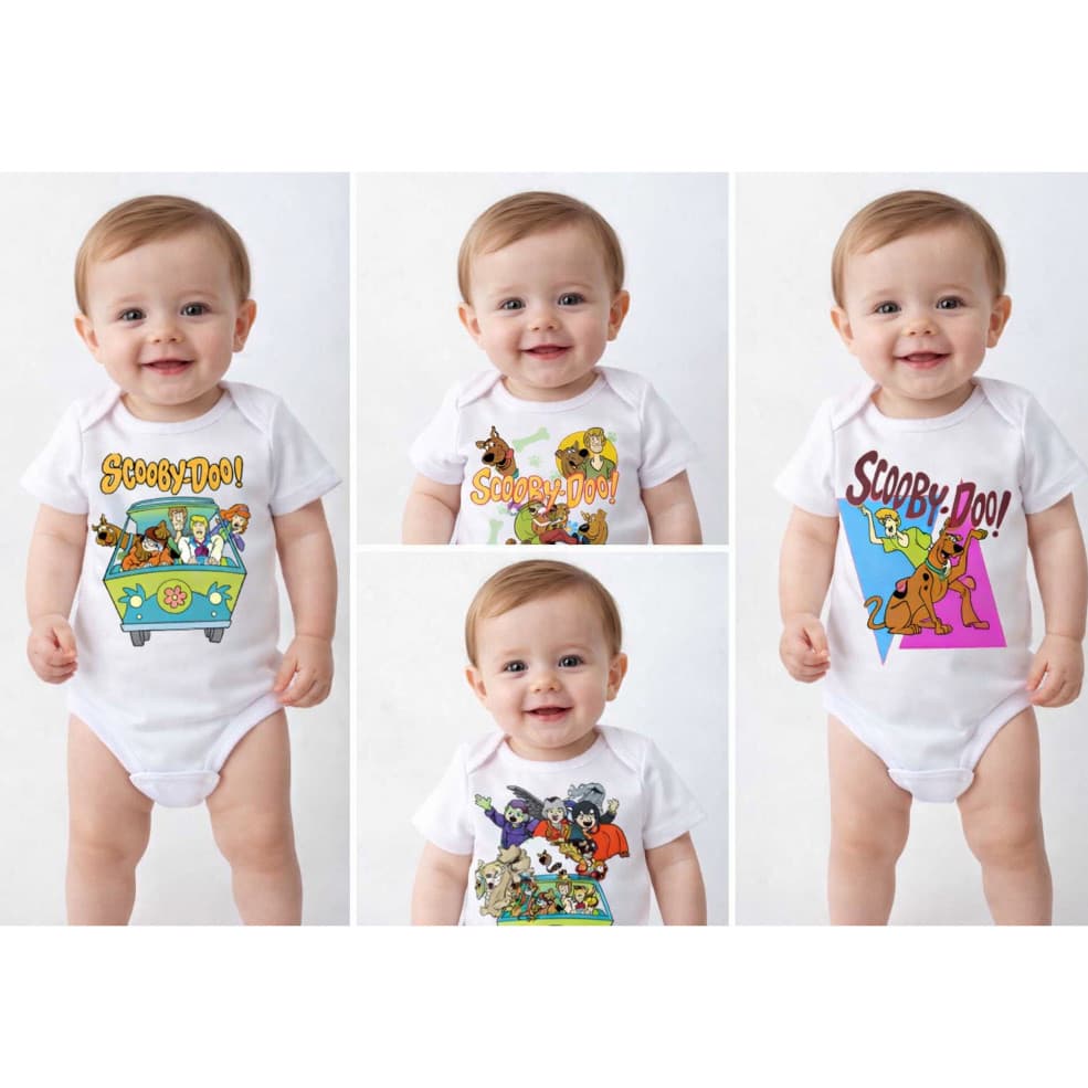 BODY BEBÊ SCOOBY DOO INFANTIL SALSICHA MANGA CURTA
