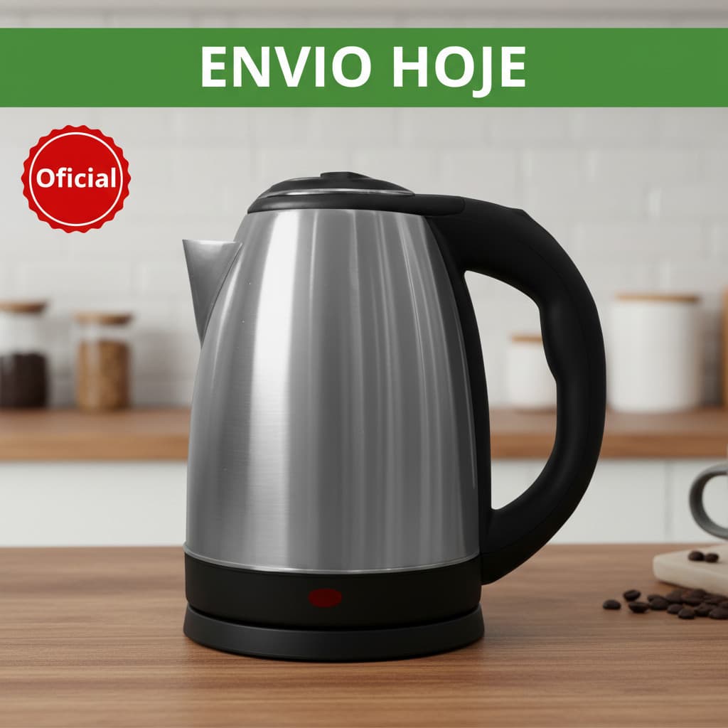 Chaleira Elétrica Inox 1,8 Litros: Praticidade e Elegância na Cozinha