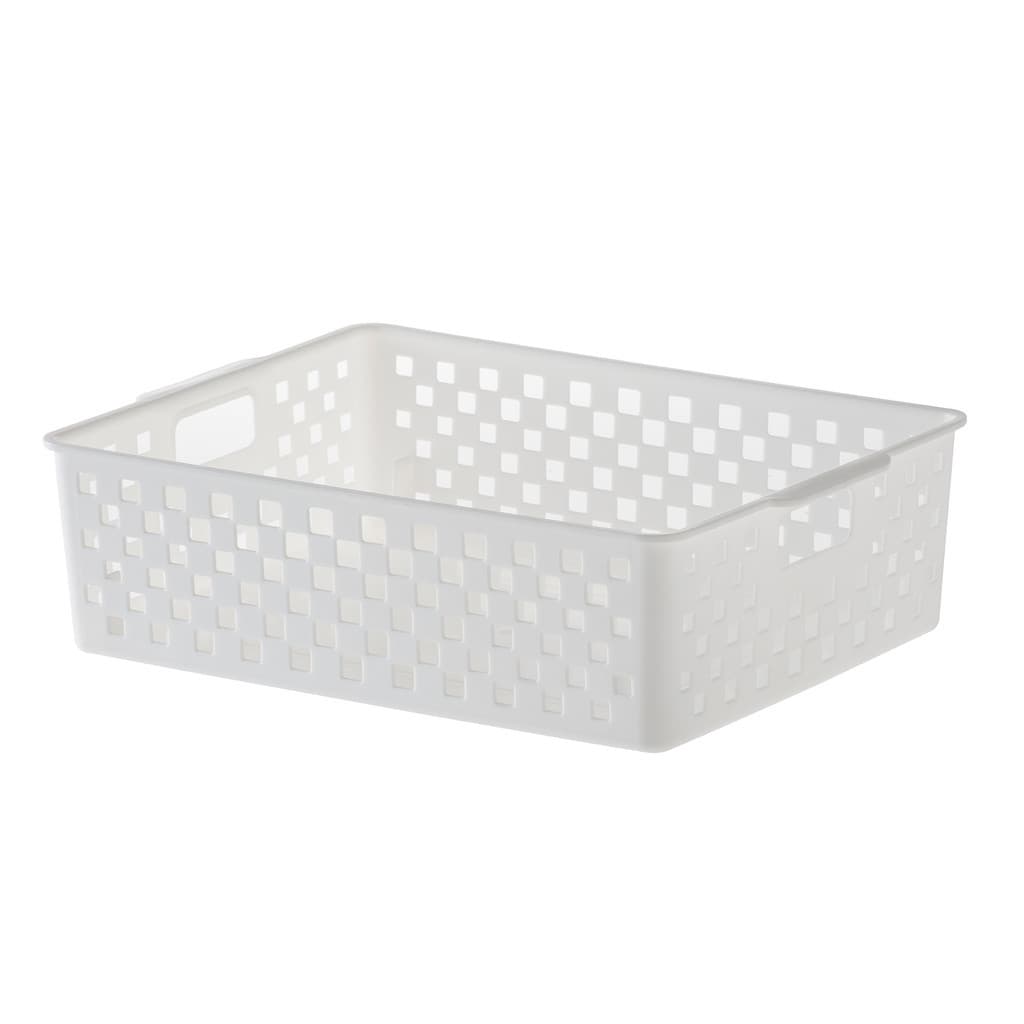 Cesto Organizador Quadratta 27X21X8  Branco - Paramount 891