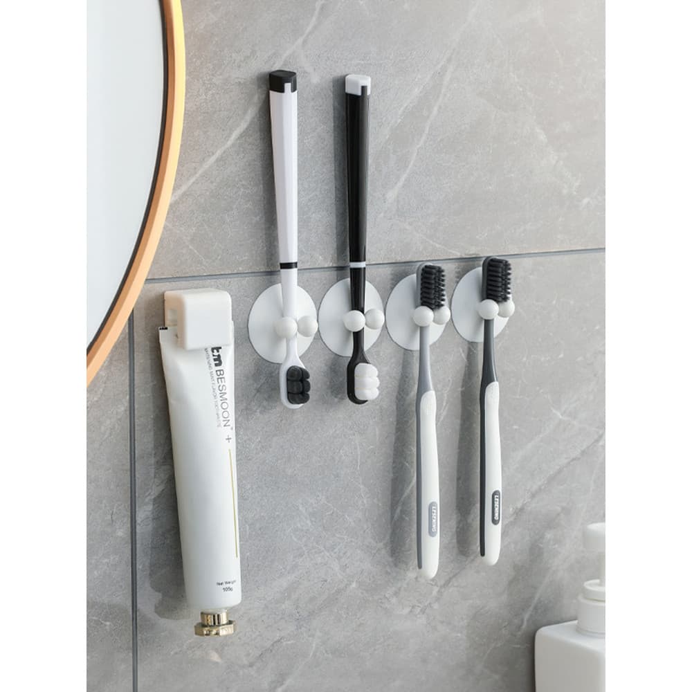 Ventosa suporte de escova de dentes elétrica fixado na parede sem perfuração limpador Facial Rack de armazenamento produ