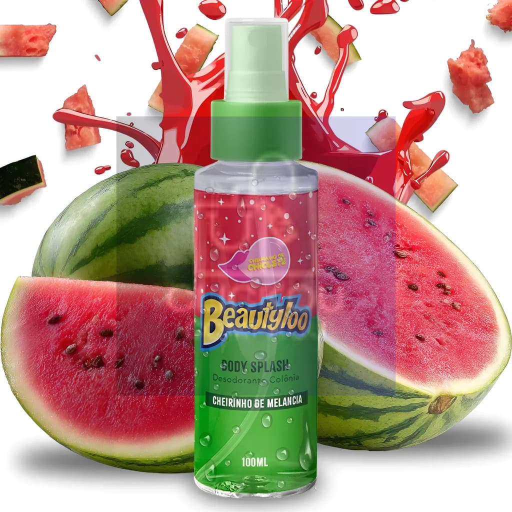 Perfume Body Splash 100ml Cheirinho De Melancia Beautyloo Fragrância Feminina Melancia