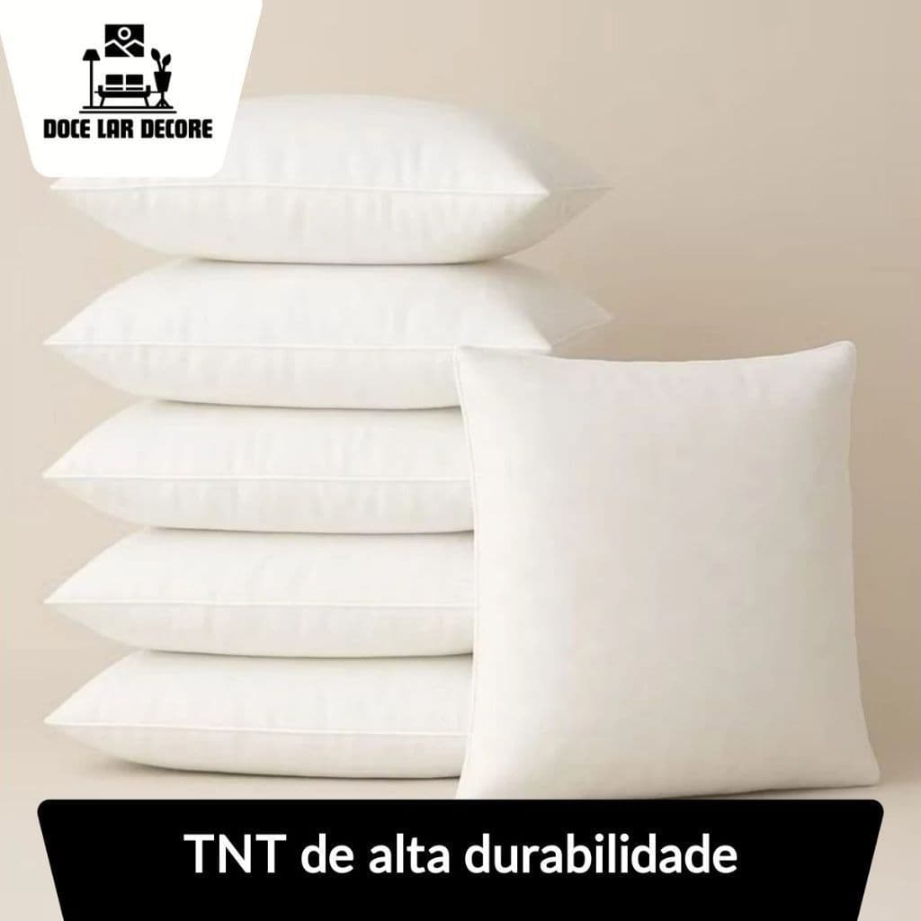 Kit Ate 6  Refil Enchimento 45×45 cm – Tnt Translúcido e Espuma Leve – Prático e Decorativo