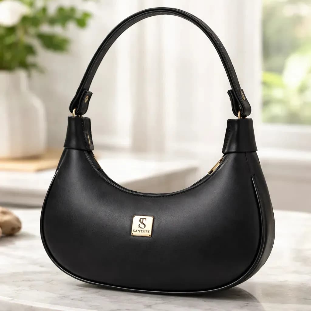 Bolsa Feminina Tote Meia Lua Ombro Mão Sofisticada Luxo Compacta Baguete