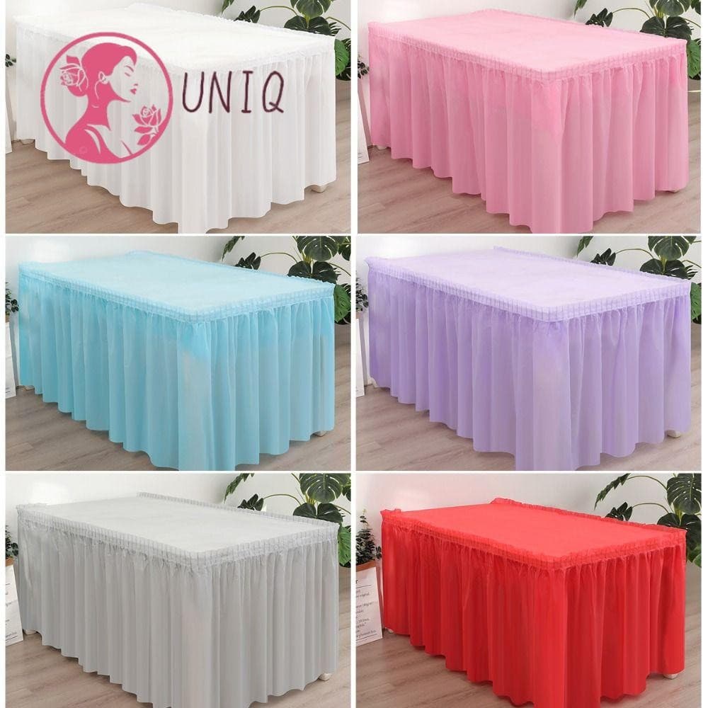 Toalha De Mesa Descartável UNIQ , Saia Espessada , Vestido De Festa De Decoração De Casamento À Prova D'água