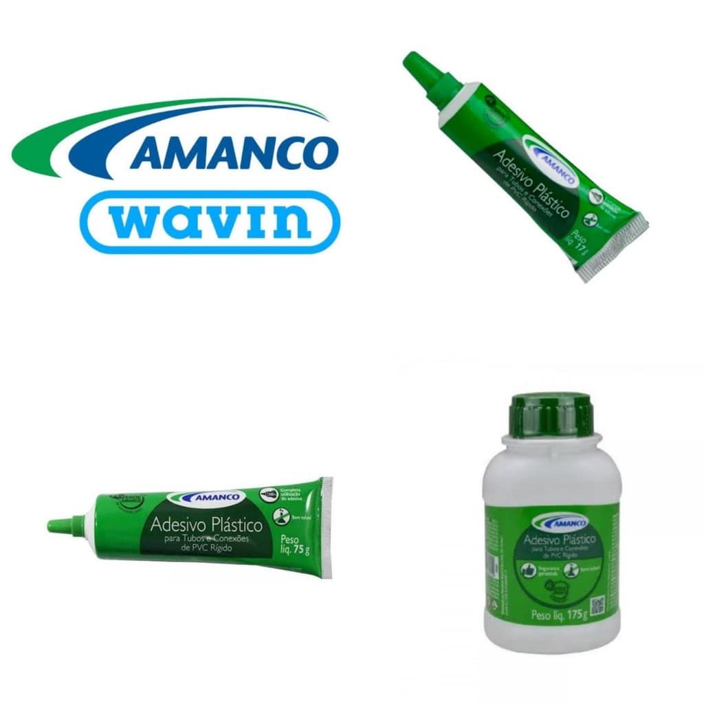 Cola Adesivo Tubo Conexoes Soldavel PVC Agua FriaAmanco