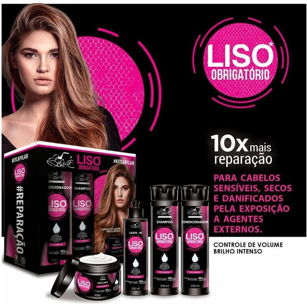 Liso Obrigatório - Kit Capilar uso Diário com 4 itens