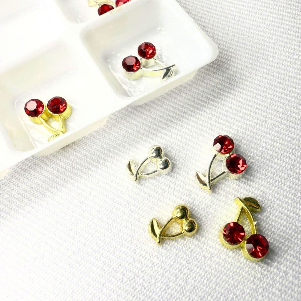 Cerejinhas Coloridas para Unhas Kit 18 Peças