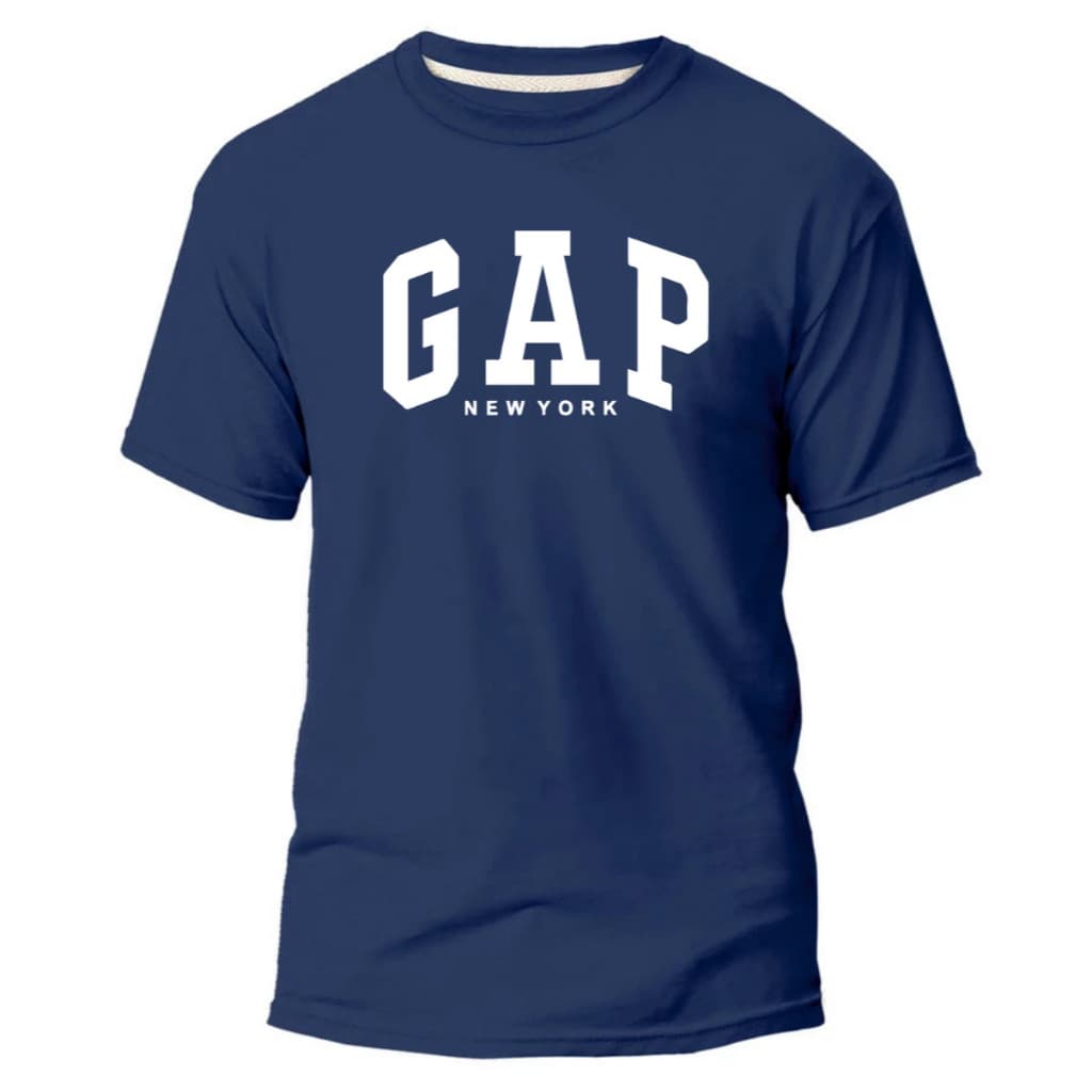 Camiseta Casual - Modelo Americana  - 100% Algodão Fio 30.1 - Camisa Alta Qualidade