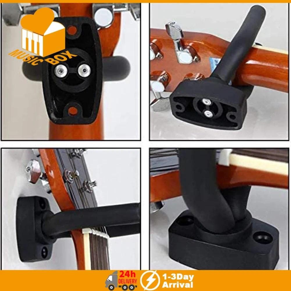 Suporte De Parede Para Guitarra , Gancho Antiderrapante Acústica , Ukulele , Violino , Baixo