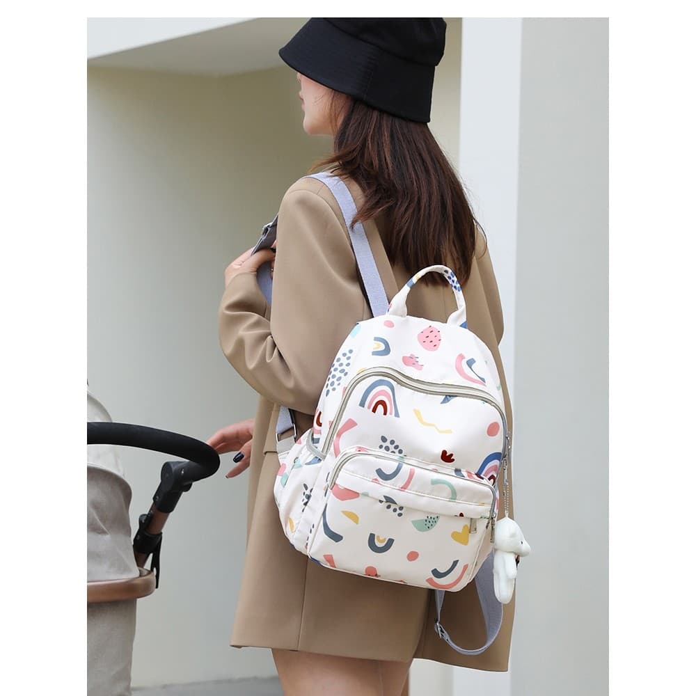 Mamãe saco pequeno de tamanho médio mãe bebê saco mamãe com bebê Outing mochila Casual 2025 novo estilo separação seca e