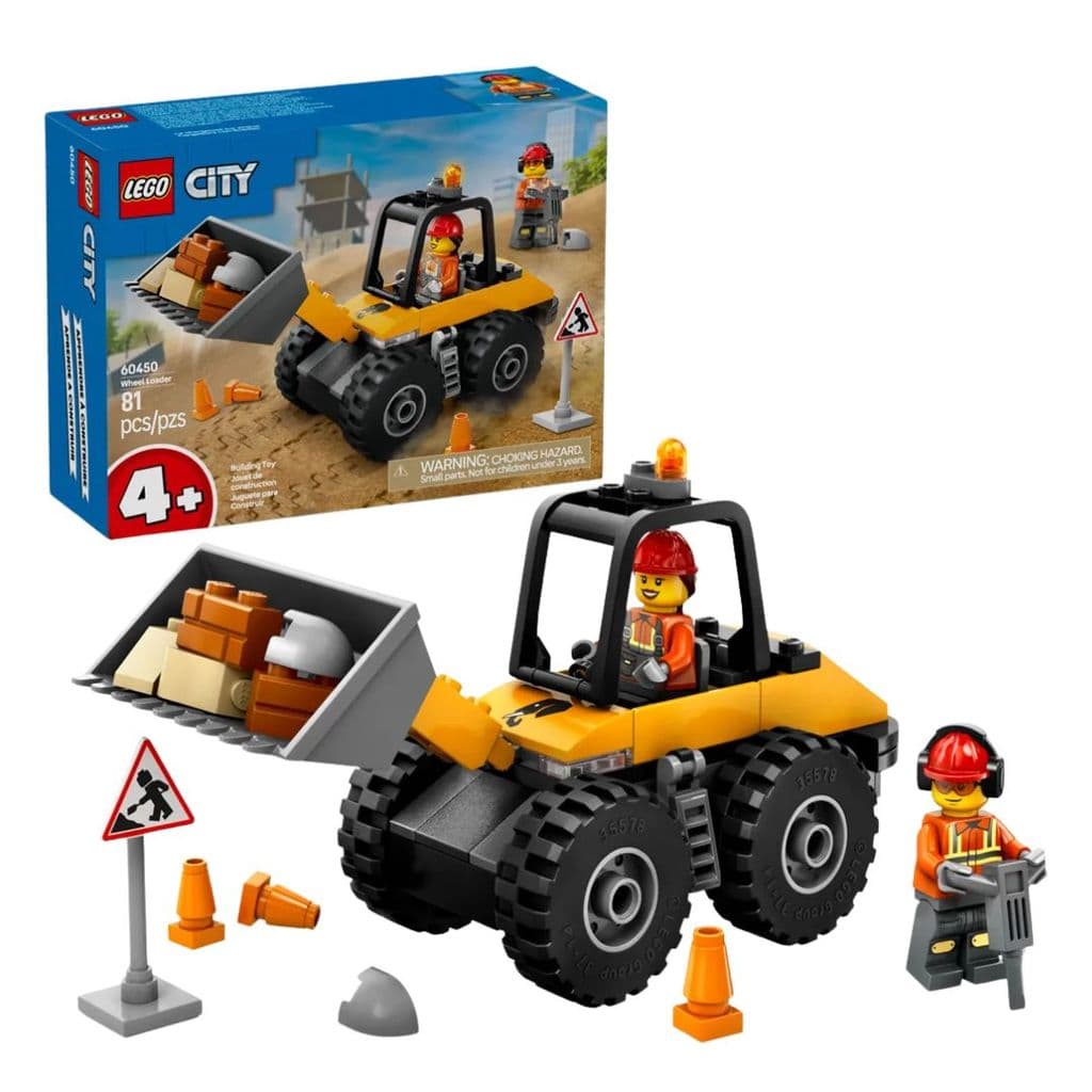 Lego City Carregadeira de Rodas de Construção Amarela 81 Peças - Lego
