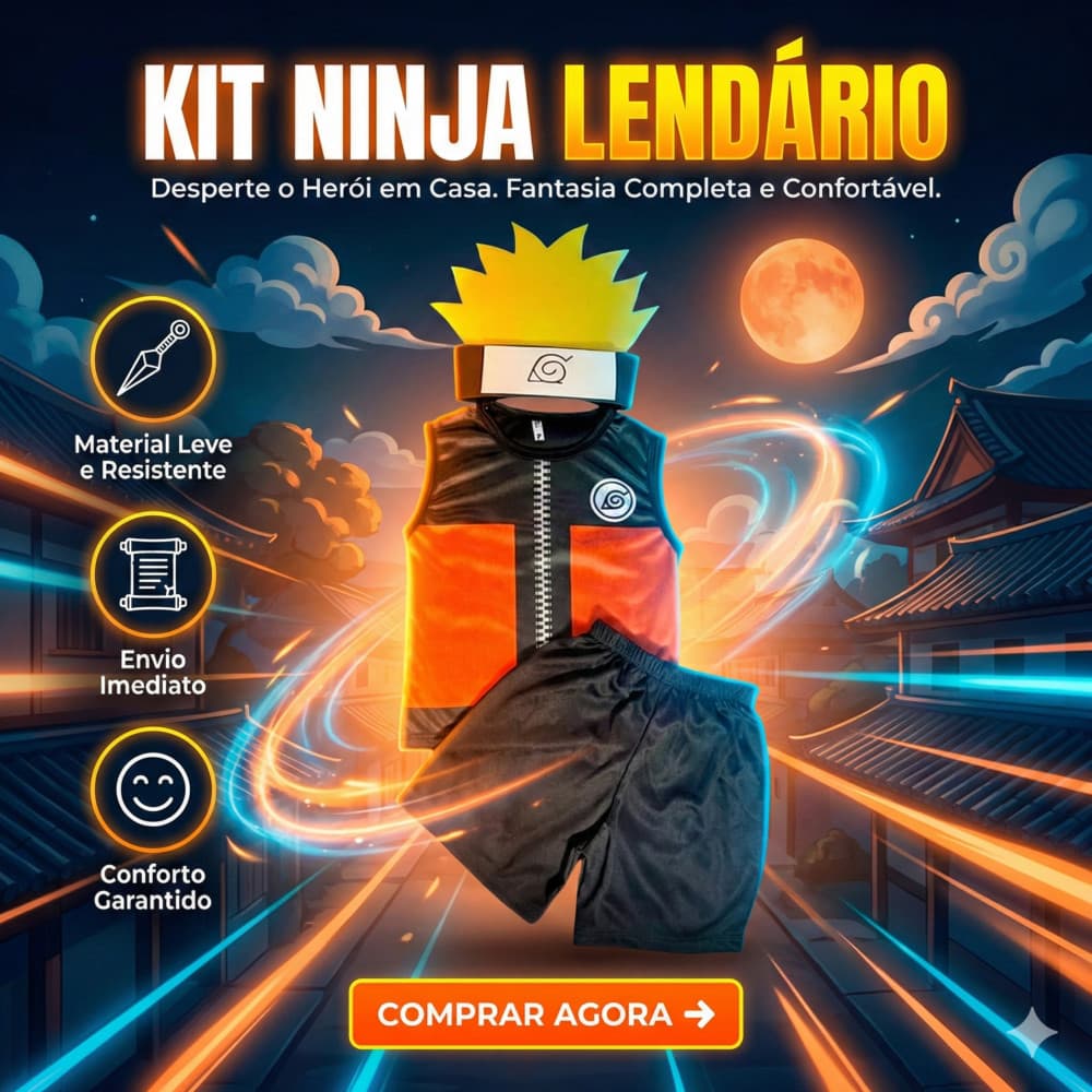 Fantasia Infantil Masculina Naruto M Shippuden Carnaval