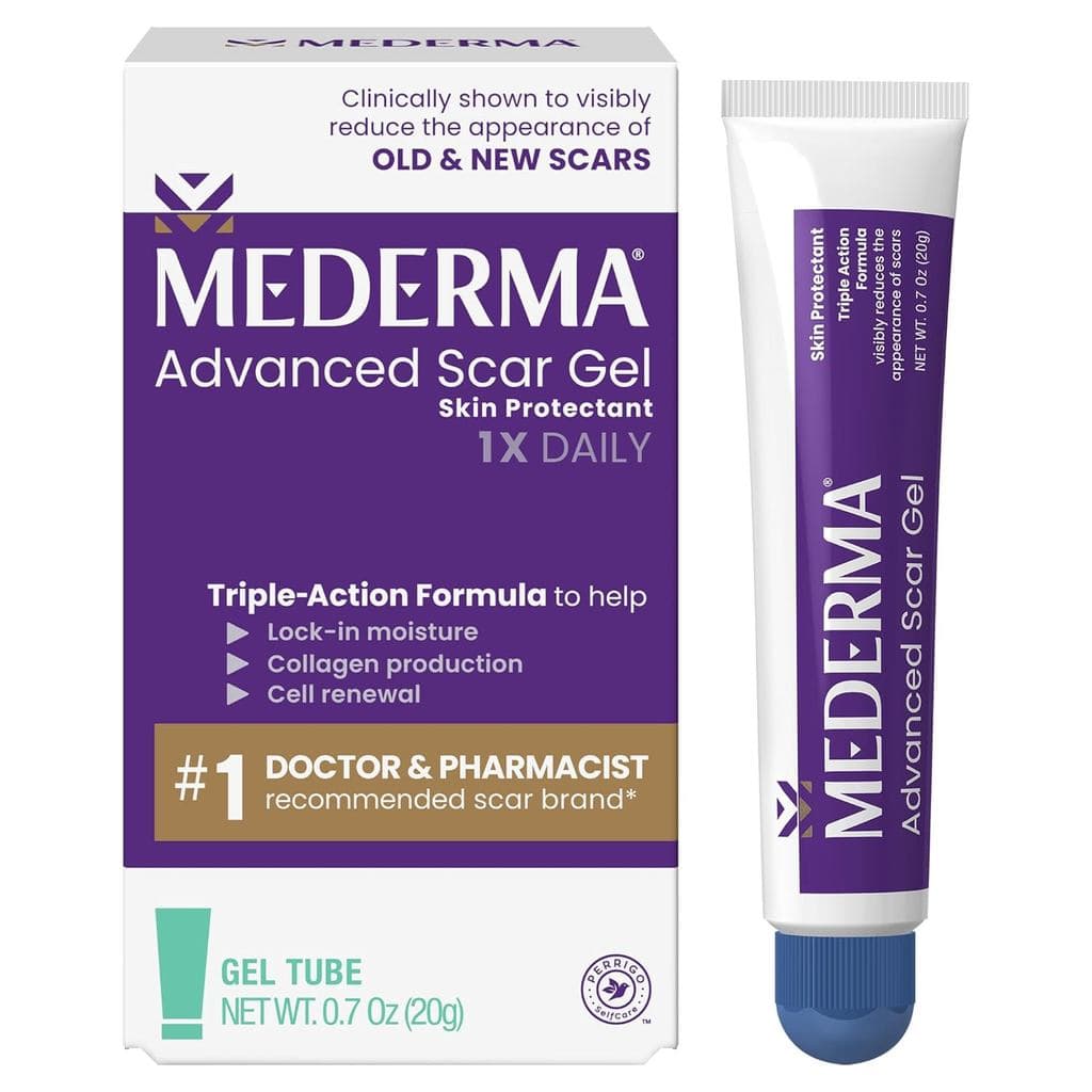 Gel Avançado para Cicatrizes Mederma - Trata Cicatrizes Antigas e Novas, Reduz a Aparência de Cicatrizes de Acne, Cirurg
