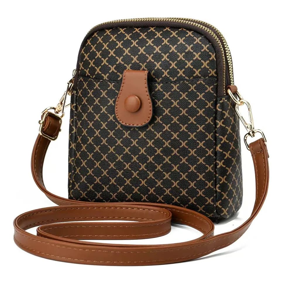 Bolsa Pequena Quadrada Transversal Unisex Porta Celular K4