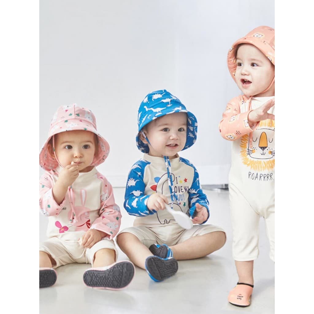 Crianças maiô de uma peça meninos meninas bebê verão protetor solar crianças bebê maiô versão coreana dos desenhos anima