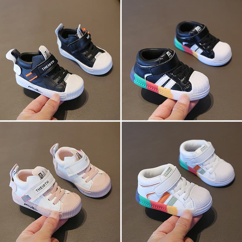 Crianças crianças esportes na moda sapatos femininos bebê sola macia da criança sapatos de um ano de idade meninos tênis