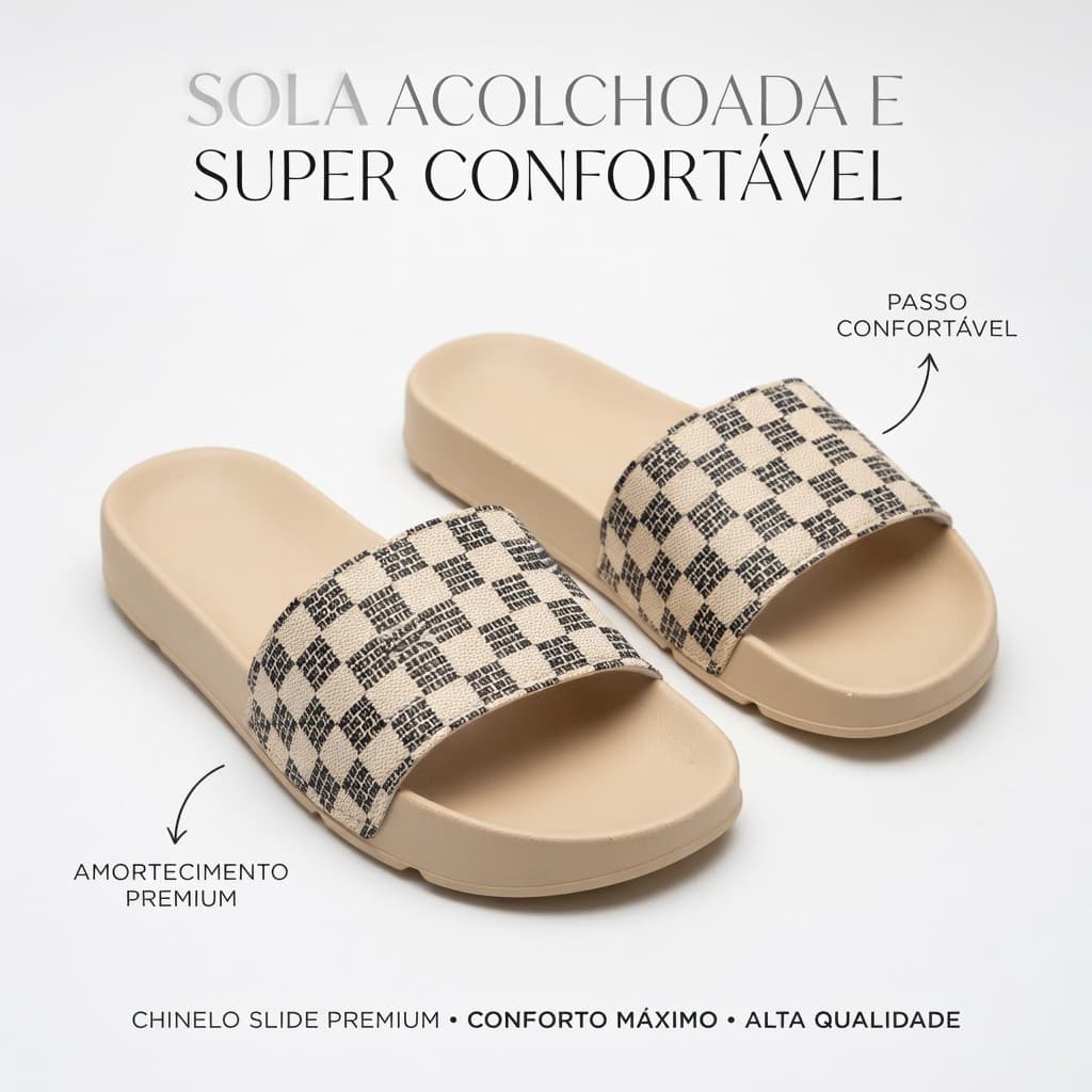 Chinelo slide masculino e feminino premium lançamento leve confortável macio envio 34 ao 43 full