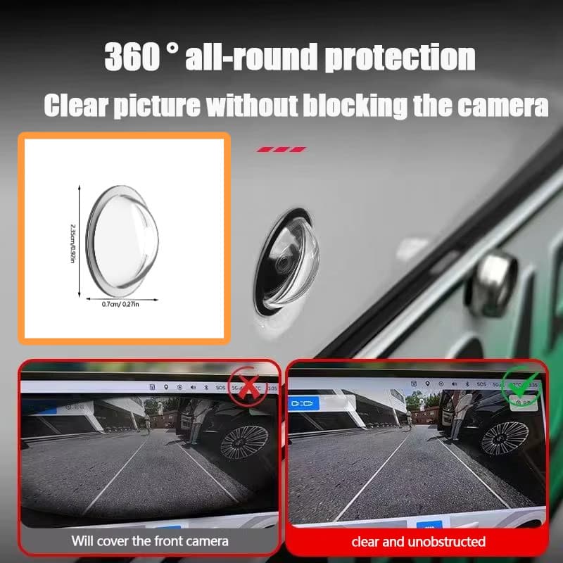 4 Unidades De Capa Protetora Para Câmera De Carro , 360 ° Lente De Ré Panorâmica De Alta Definição , À Prova D'água E De