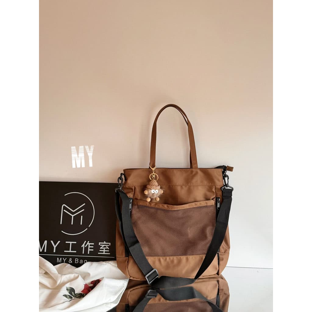 Meu novo estilo sacola de grande capacidade leve All-Match Commuter saco portátil Multi-bolso um ombro Diagonal sacola T