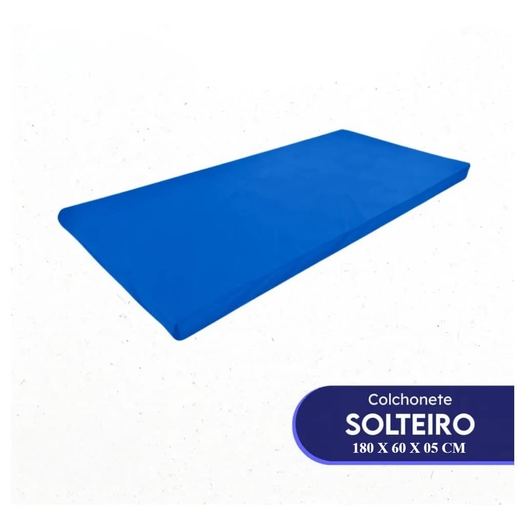 KIt 02 Colchão Colchonete solteiro 180X60X05 impermeavél napa camping acampamento sitio praia
