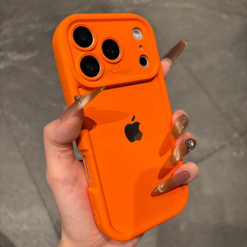 Capa macia de TPU de cor Macaron simples de cor sólida, adequada para iPhone 17 16 15 ProMax, capa traseira protetora, a