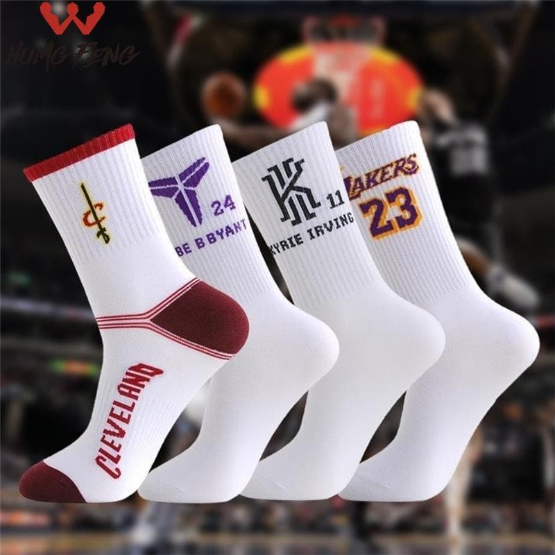 Meias especiais de basquete para crianças Kobe Mid-Tube High-Top Lakers Warriors James Curry Irving Meias esportivas out