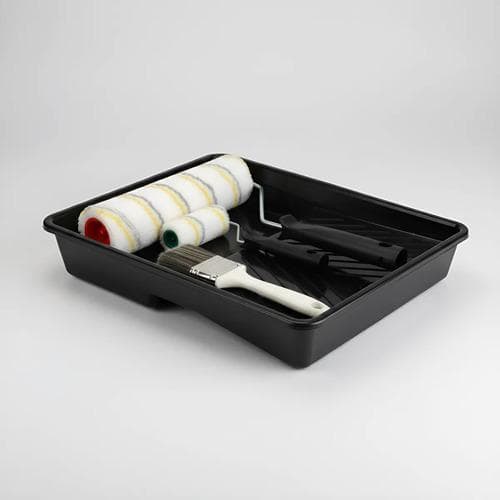 Kit De Pintura Com Rolo 23 E 9 Cm e Pincel  e Bandeja