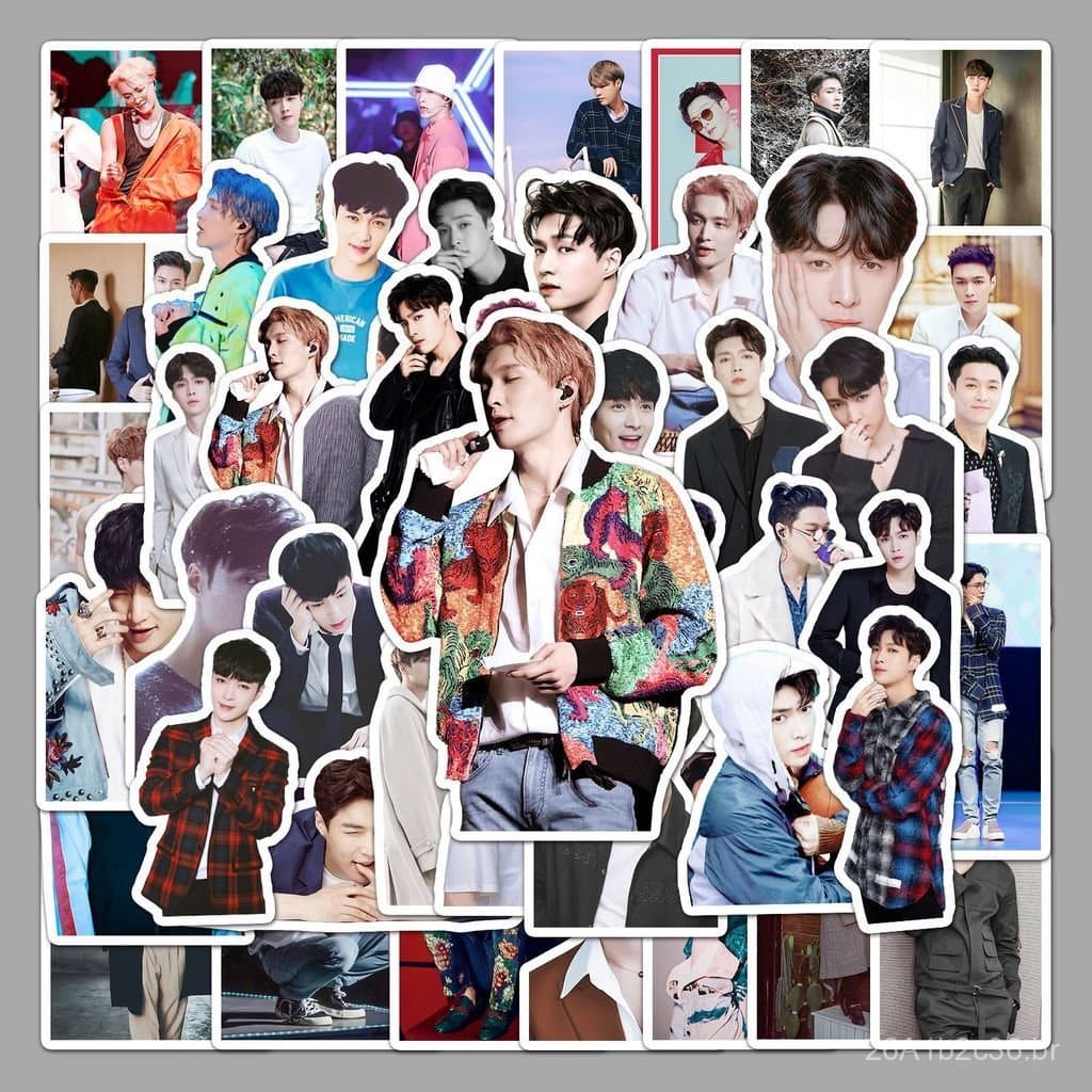 50 adesivos personalizados de graffiti de celebridades e ídolos de Zhang Yixing para garrafas de água, skates e malas, à