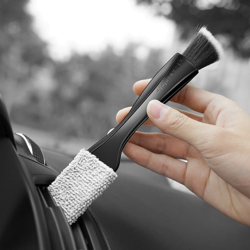 Ferramenta útil para lavagem de carro, ferramenta de limpeza Interior, escova de cabelo macio, ferramenta útil para limp