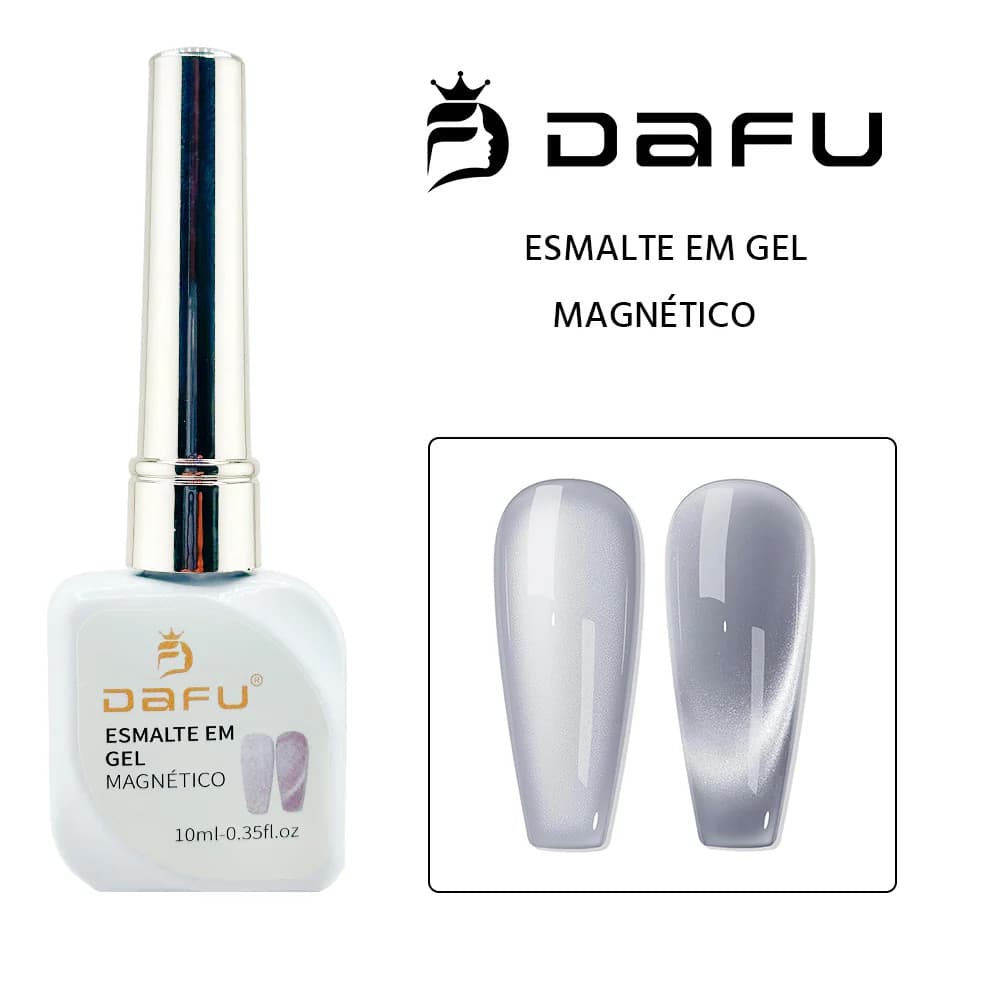 ESMALTE EM GEL MAGNÉTICO DAFU OLHO DE GATO PRATA 10ml