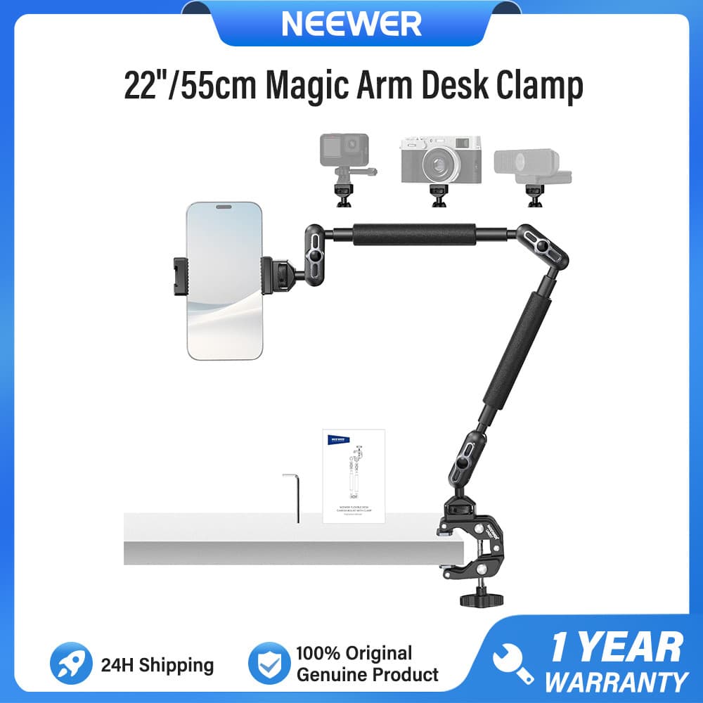 NEEWER Braçadeira C De Mesa De Braço Mágico De 55cm , Montagem De Câmera Suspensa Com Articulado De Lança De Microfone 1
