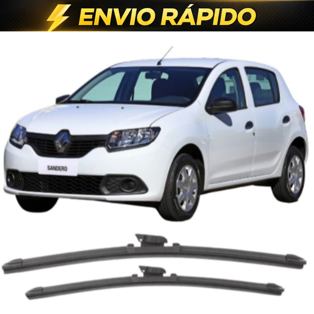 PAR Palhetas Limpador De Parabrisa Dianteiro Para Novo Renault Sandero 2015 Até 2022