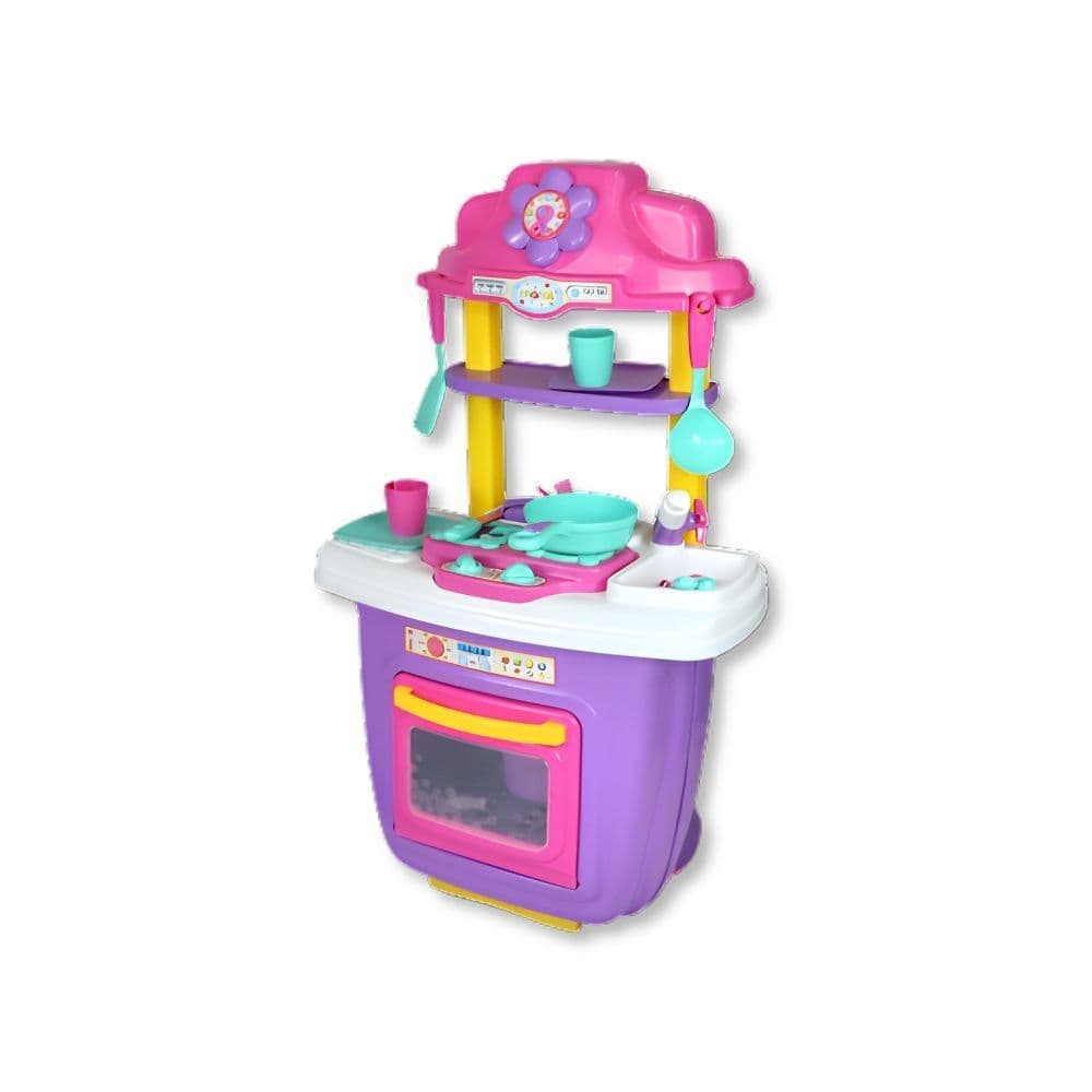 BRINQUEDO COZINHA INFANTIL PORTATIL ROSA - MARAL