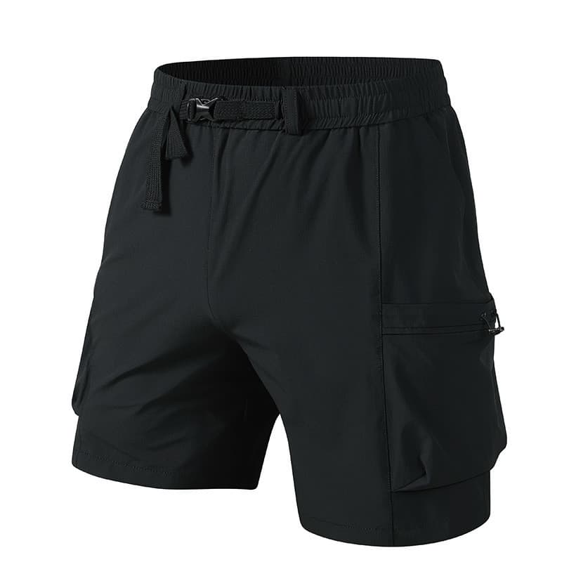 2025 macacão Shorts de secagem rápida esportes moda correndo calças casuais calças masculinas de três pontos solto placa
