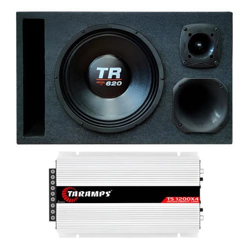 Caixa Som Trio De 12 Pol Triton Tr620 620 Com Modulo Ts 1200