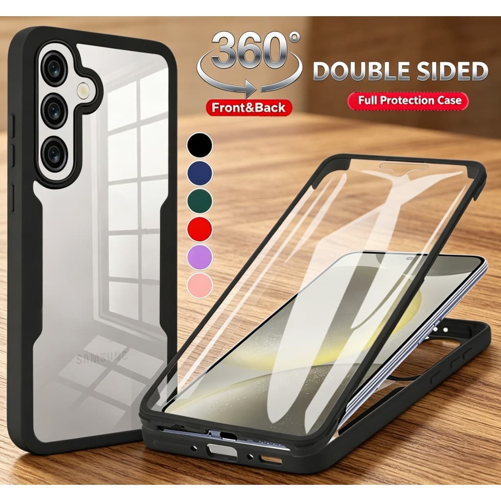 360 ° Caso À Prova De Choque Completo Para Samsung Galaxy A07 A17 A37 A57 A06 A16 A36 A56 A05 A15 A35 A55 Carregamento S