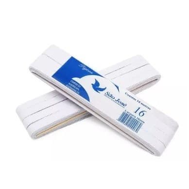 Elástico sao jose n°16 pct branco c/10pç  10mm algodao 16ppt