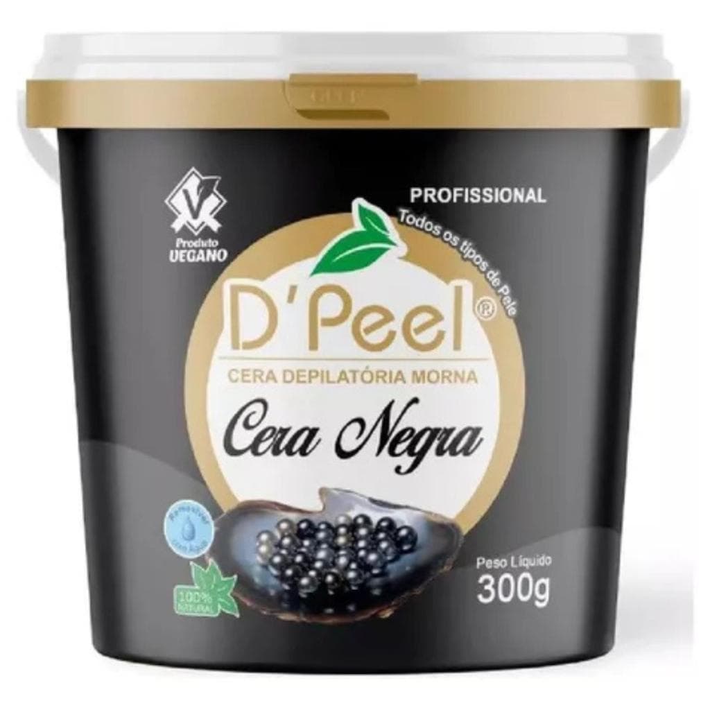 D´Peel Cera Depilatória Profissional Morna 300g - Cera Negra - BR