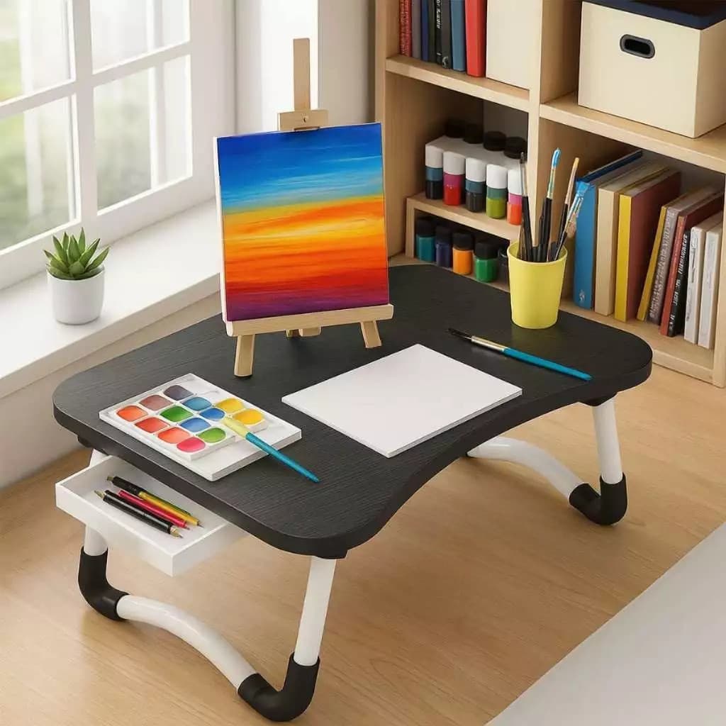 Bandeja Suporte de Notebook Portátil Laptop Dobrável Forte Refeição Multifuncional Leitura