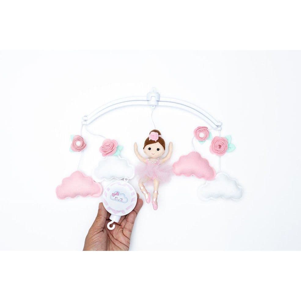 Mobile giratório Musical para bebe Bailarina Boneca