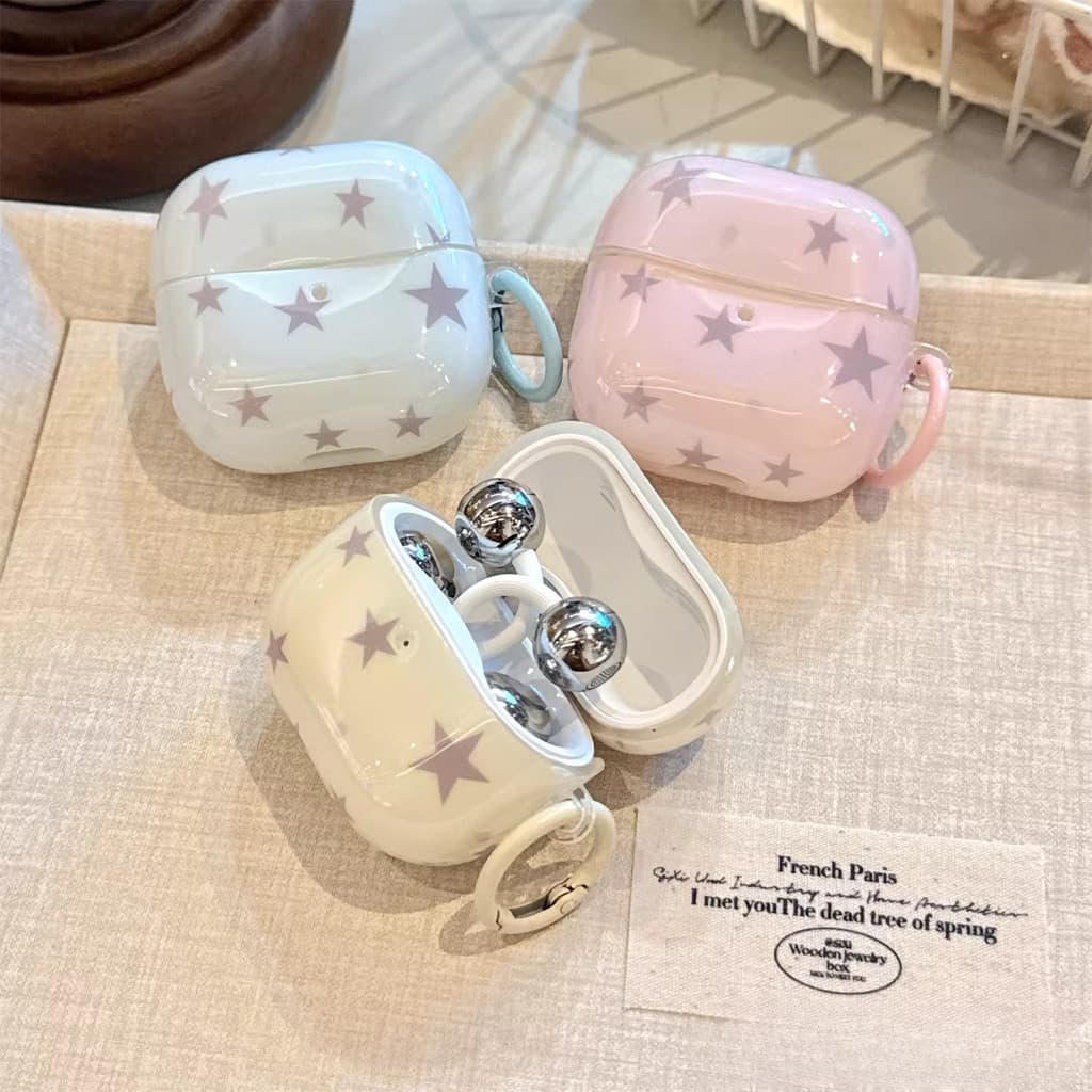 Para Huawei FreeClip FreeBuds SE2 SE3 5i 6i 7i 2 Capa De Fone De Ouvido Bonito Estrela Colorida Pingente Samsung Buds 3P