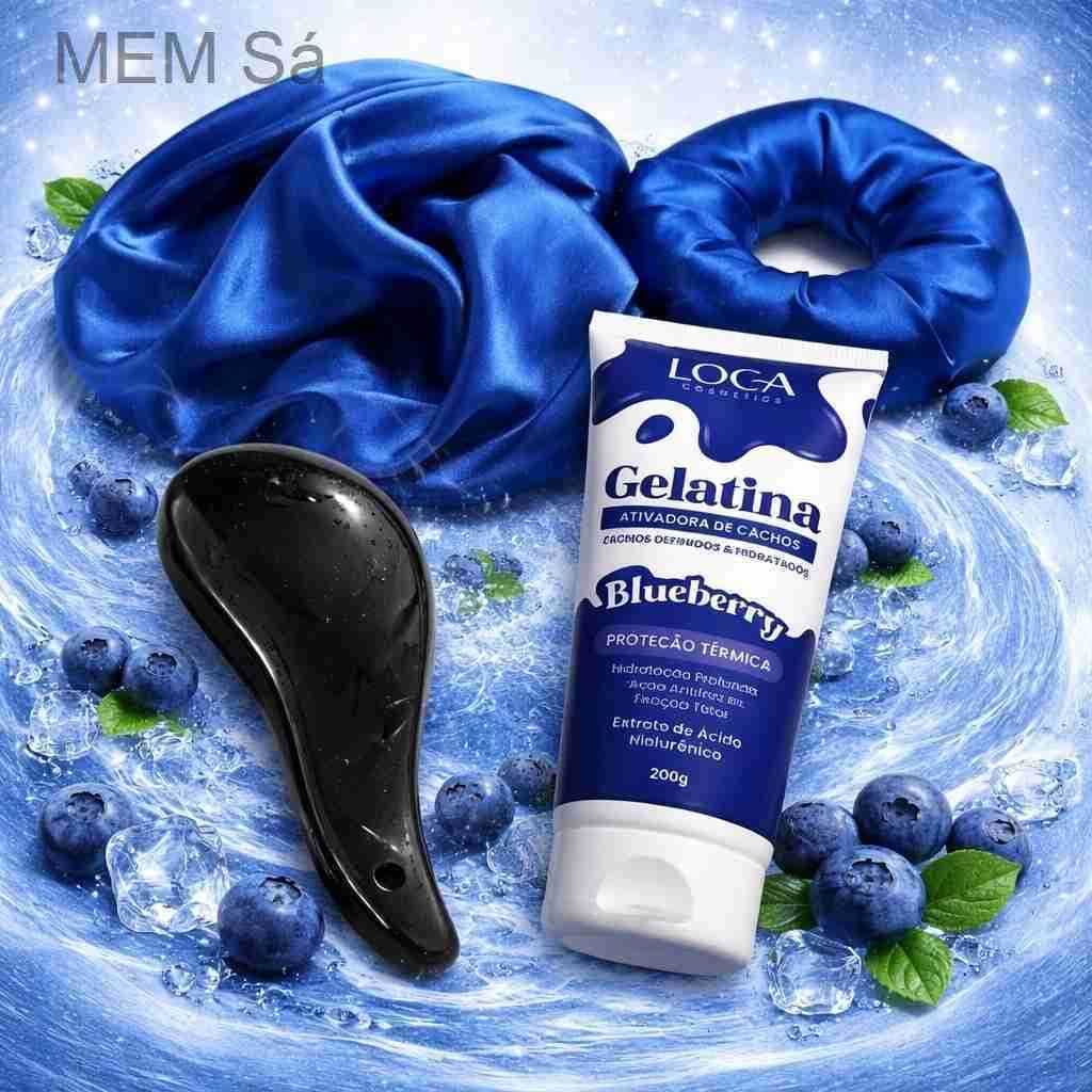 Kit Capilar Completo 💇‍♀️✨ – Gel 200g + Escova Mágica + Touca de Cetim + Xuxinha | Definição e Cuidado Diário9P5T
