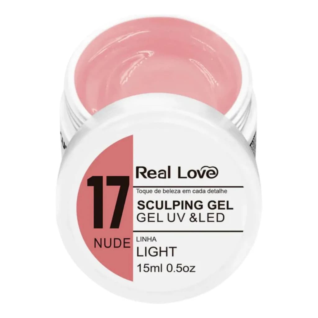 Gel Sculpting UV LED 15ml Real Love para Alongamento de Unha Fibra Molde Gel Flexível